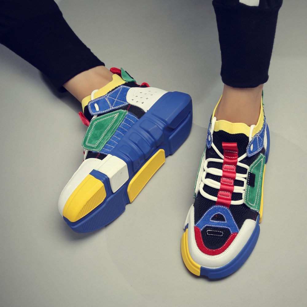 Flying Woven Fashion Men's Fashion Shoes Summer Breathable Sneakers